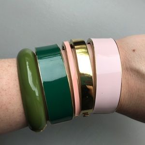 J. Crew Enamel Bracelets (5)